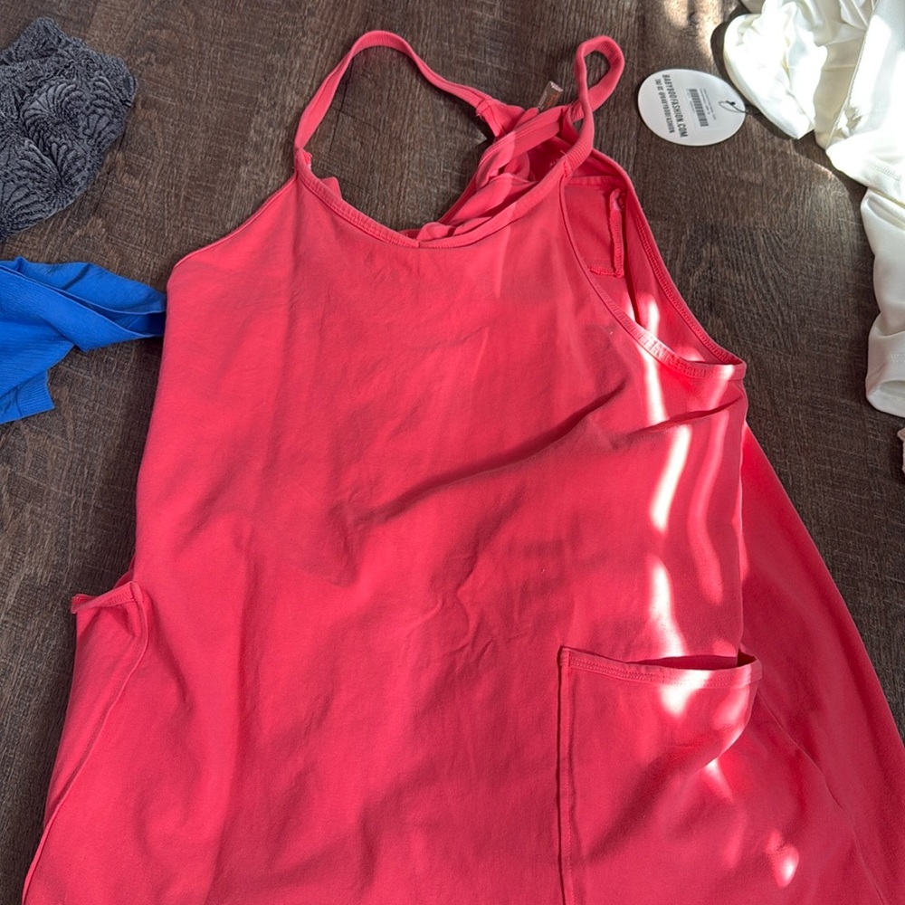 Coral free people dress